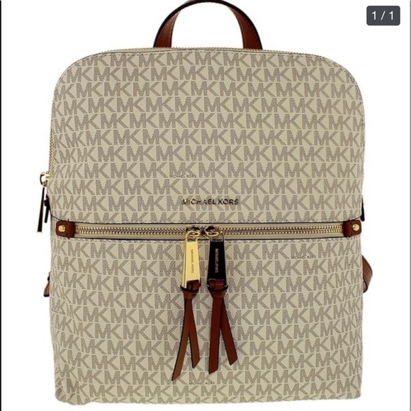 Michael Kors Handbags - Michael Kors Rhea Signature Backpack